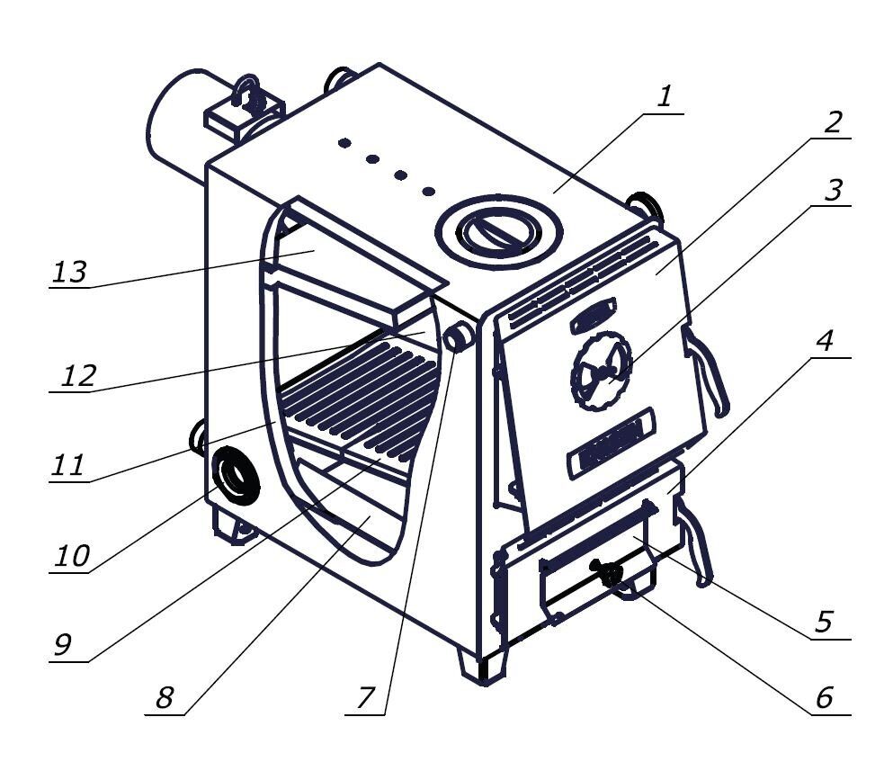 Твердотопливный котел зота чертежи